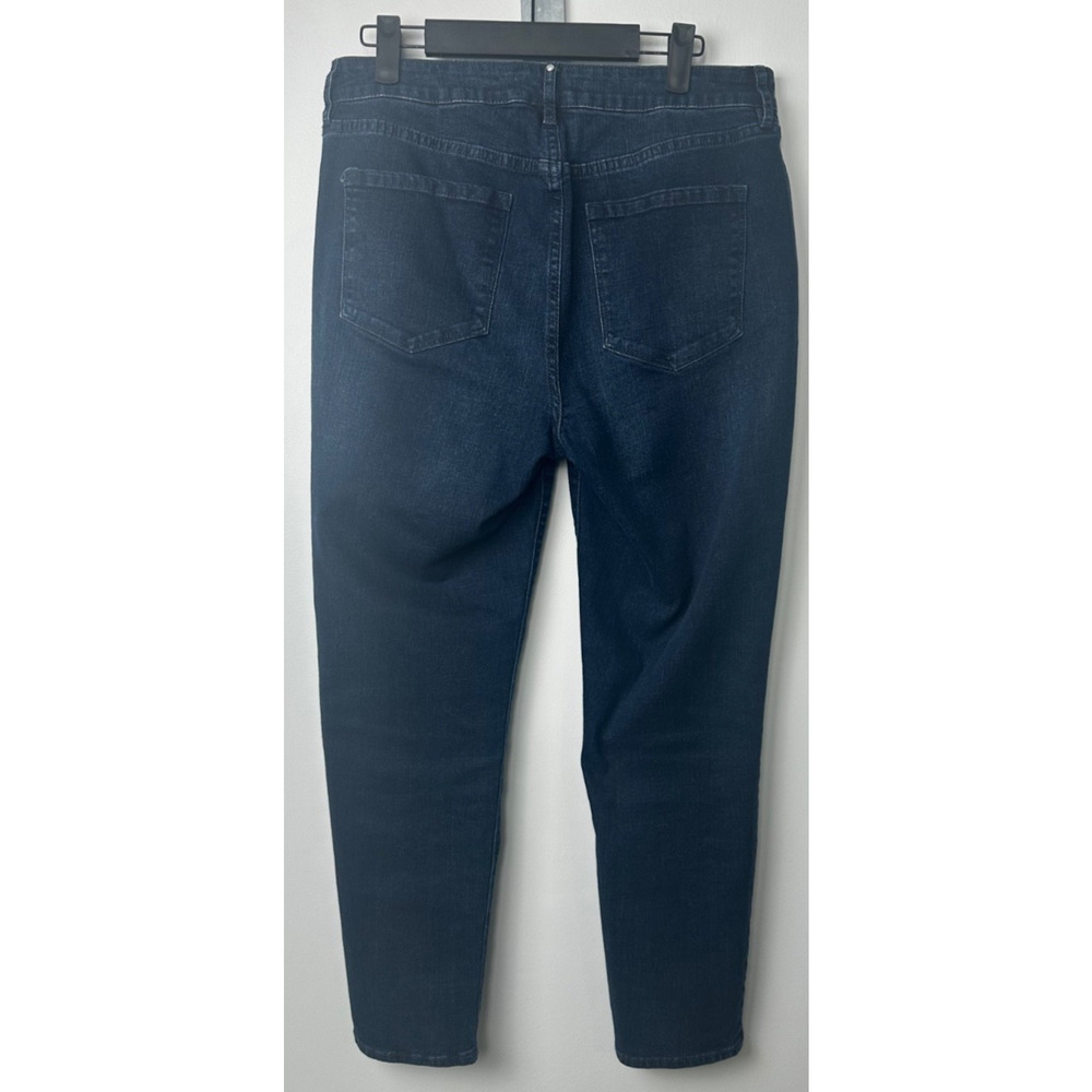 RM REBECCA MINKOFF JEANS SIZE 10 CRYSTAL STUDDED BLUE JEANS STRECTH PANTS B15 - Picture 4 of 7
